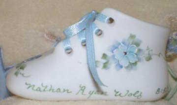 porcelain baby shoes